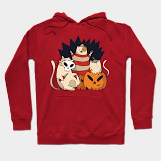 Cats Carved a Pumpkin - Or did they? Hoodie